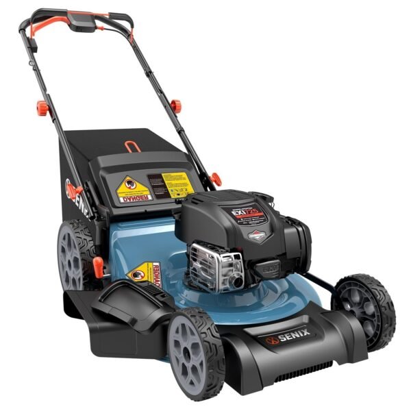 SENIX LSSG - H2 22-Inch Self Propelled Gas Lawn Mower with 163 cc 4 - Cycle Engine