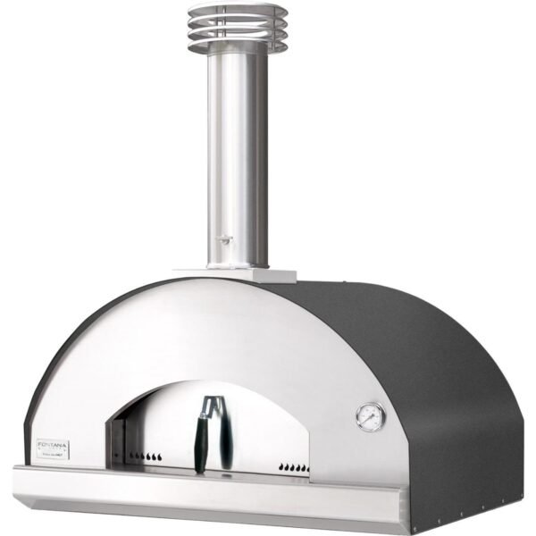 Fontana Forni Mangiafuoco Wood - Fired Pizza Oven Anthracite FTMF - A