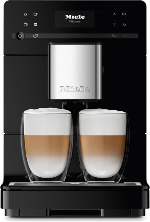 Miele CM 5310 Silence Automatic coffee machine with OneTouch for Two, Aromatic System, coffee maker, cleaning programs and more, in obsidian black
