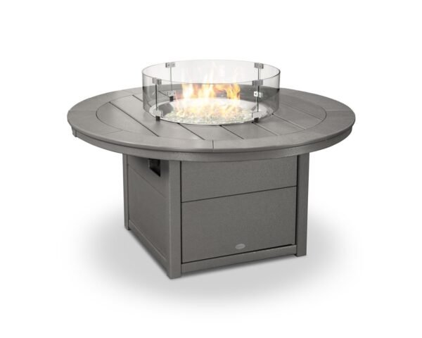 POLYWOOD 48 Round Fire Pit Table