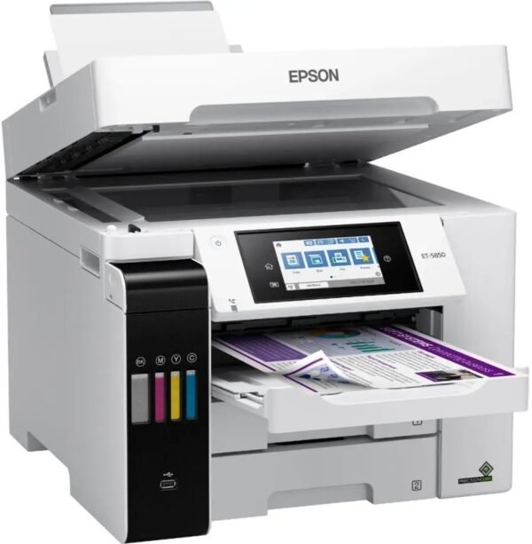 Epson EcoTank Pro ET - 5850 Wireless Color All - in - One Supertank Printer C11CJ29201