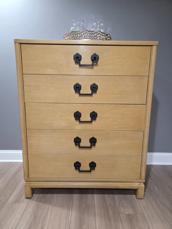 1950s Vintage Highboy Dresser By Lindstrom Antique
